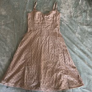 Ticci Tonetto Cotton Eyelet Corset Dress